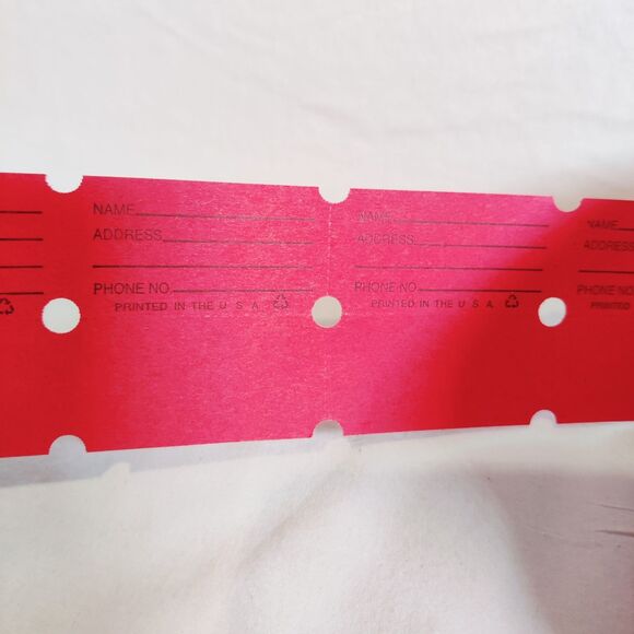 VTG Raffle Ticket Rolls (2) Red & Blue for Events, Carnival, Giveaways, parties - Picture 6 of 7